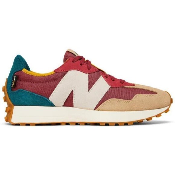 NEW New Balance Lifestyle Mens Shoes Size EU 40 US 7 Burgundy Teal Mustard Tan